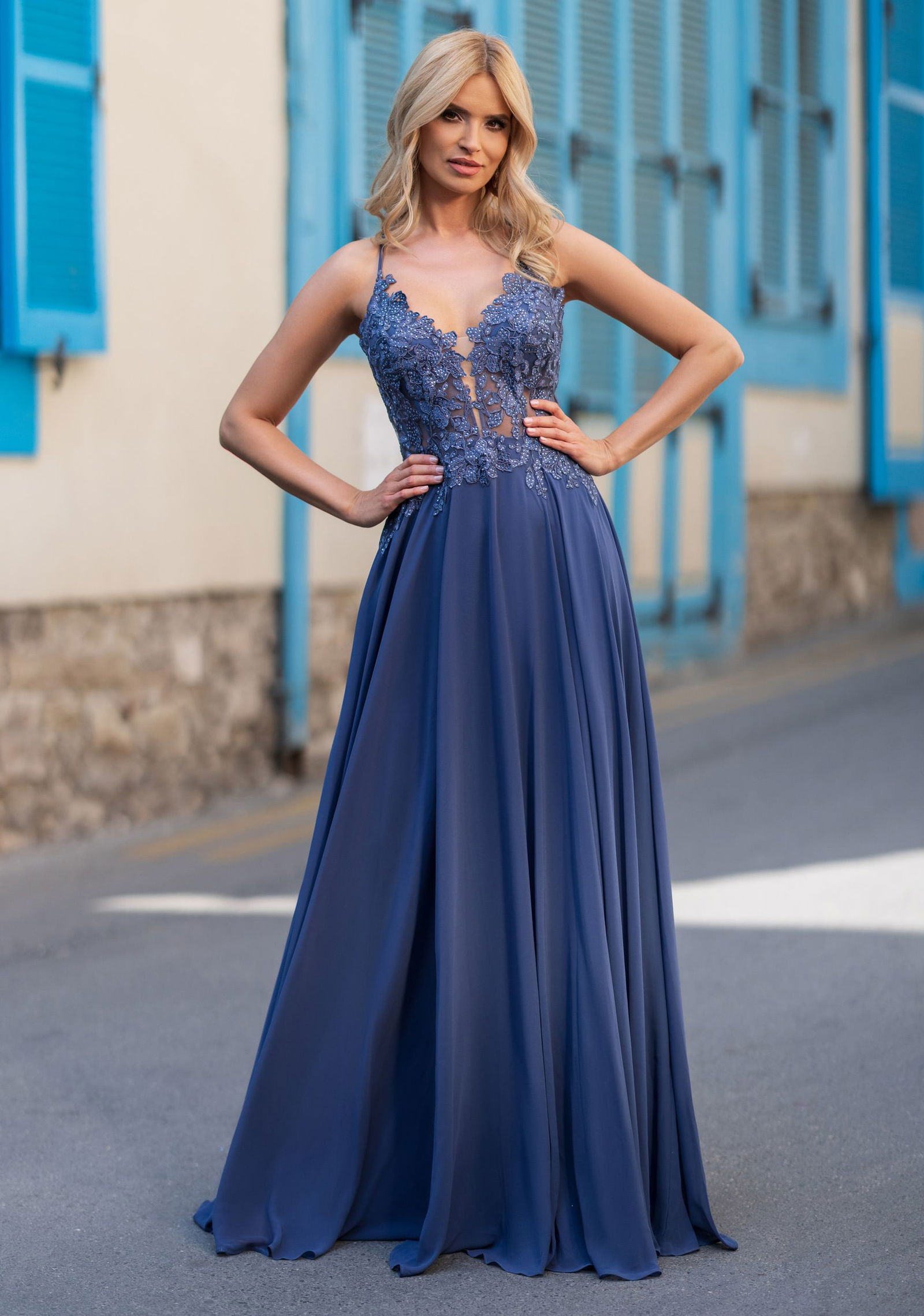 Christian köhlert kleid blau Clearance